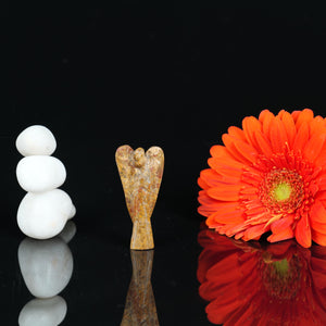 Calligraphy Mariam Jasper Angel Figurine for Positivity, Healing, and Protection