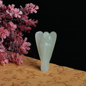 Green Jade Angel Figurine for Abundance, Healing, and Emotional Balance