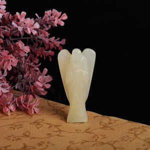 Yellow Aventurine Angel Figurine for Positivity, Healing, and Protection