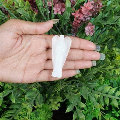 Selenite Angel Figurine for Clarity, Protection, and Spiritual Growth