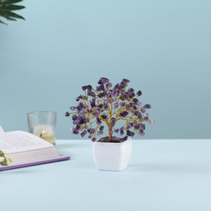 Amethyst Crystal Tree For Office