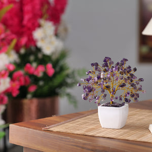 Amethyst Crystal Tree For Office