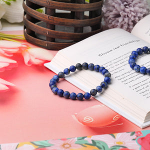 Certified Lapis Lazuli Beaded Bracelet