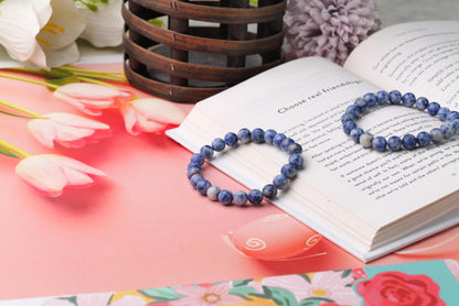 Certified Sodalite Beaded Bracelet