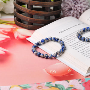 Lapis Lazuli Beaded Bracelet for Wisdom and Inner Truth