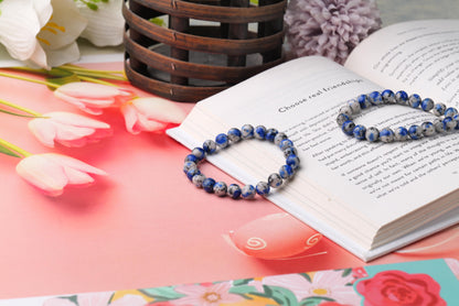 Lapis Lazuli Beaded Bracelet for Wisdom and Inner Truth