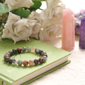 Certified Fancy Jasper Beaded Bracelet