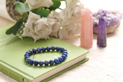 Certified Lapis Lazuli Beaded Bracelet