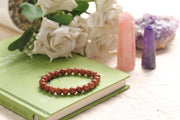 Certified Golden Sandstone Beaded Bracelet