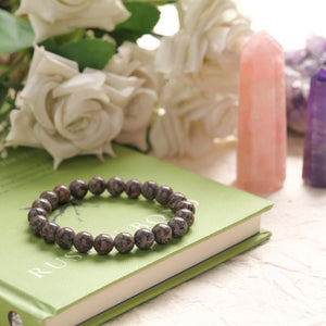 Leopardskin Jasper Beaded Bracelet