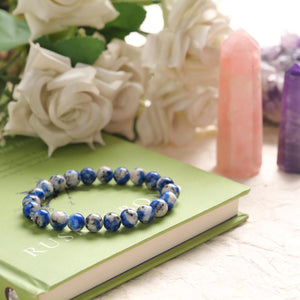 Lapis Lazuli Beaded Bracelet for Wisdom and Inner Truth