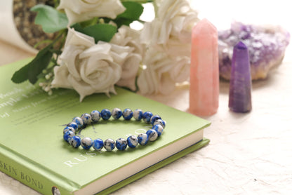 Lapis Lazuli Beaded Bracelet for Wisdom and Inner Truth