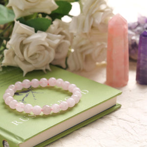 Rose Quartz Beaded Bracelet Love and Harmony Stone