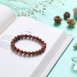 Certified Golden Sandstone Beaded Bracelet