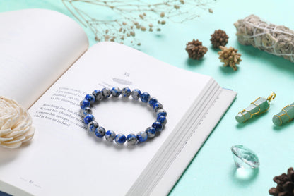 Lapis Lazuli Beaded Bracelet for Wisdom and Inner Truth