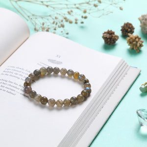 Labradorite Beaded Bracelet Transformation and Protection Stone