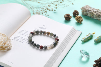 Certified Fancy Jasper Beaded Bracelet