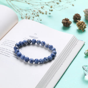 Certified Sodalite Beaded Bracelet