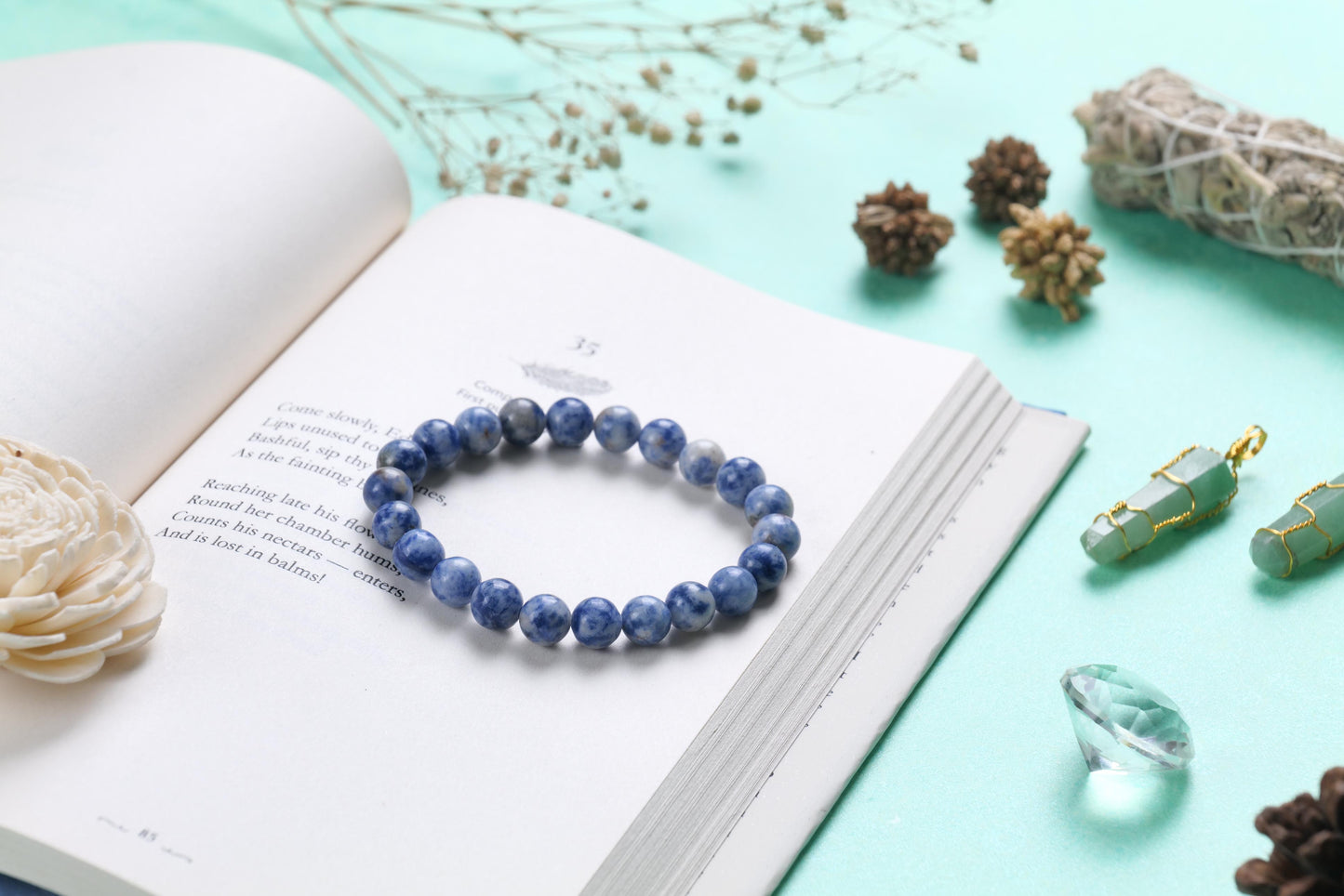 Certified Sodalite Beaded Bracelet