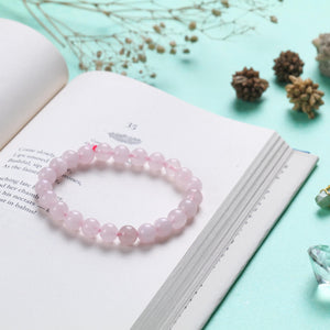 Rose Quartz Beaded Bracelet Love and Harmony Stone