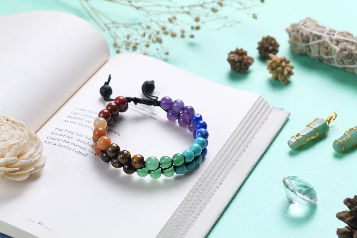 Certified Seven Chakra Balancing Beaded Bracelet