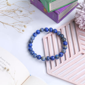 Certified Lapis Lazuli Beaded Bracelet