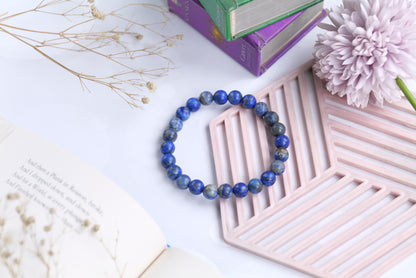 Certified Lapis Lazuli Beaded Bracelet