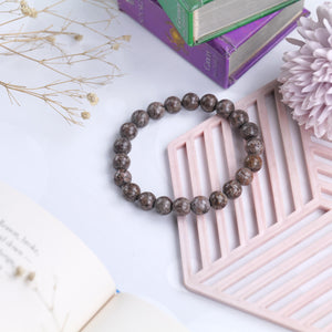 Leopardskin Jasper Beaded Bracelet