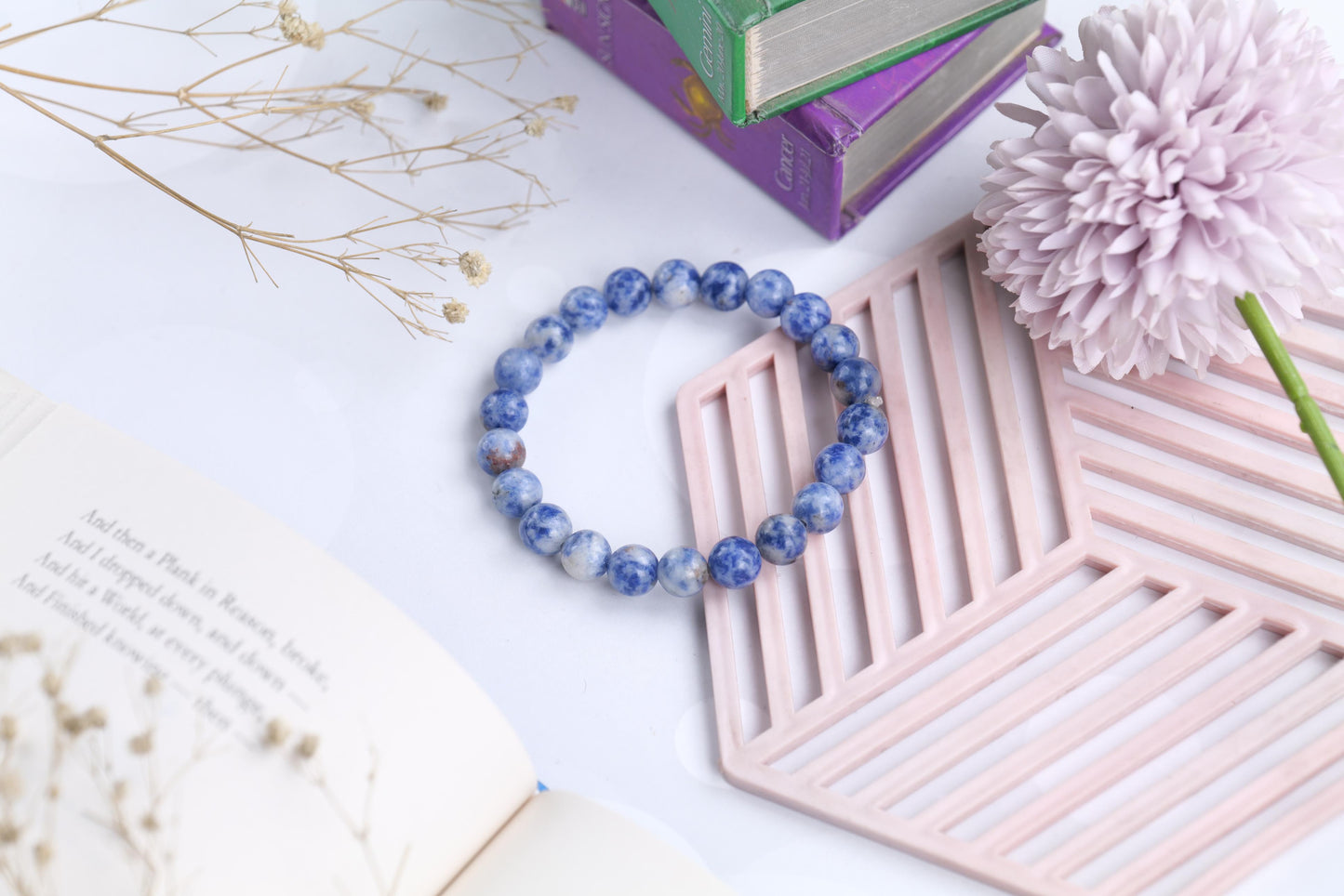 Certified Sodalite Beaded Bracelet