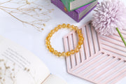 Citrine Beaded Bracelet For Prosperity and Joy