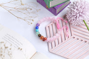 Rose Quartz & Seven Chakra Healing Crystal Stone Bracelet – Love & Balance