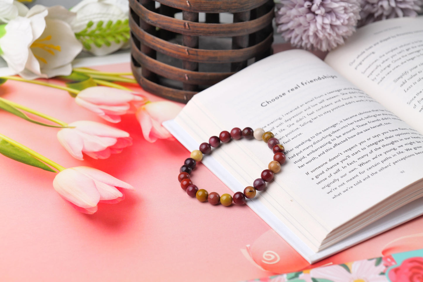 Mookaite Jasper Bracelet for Grounding and Vitality