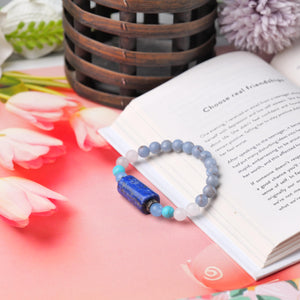 Lapis Lazuli Beaded Bracelet for Wisdom, Clarity, and Inner Peace