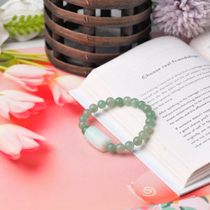 Green Aventurine Beaded Bracelet for Abundance, Luck, and Prosperity