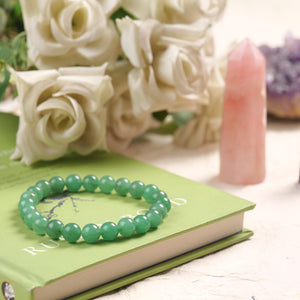 Green Aventurine Healing Bracelet for Prosperity and Luck