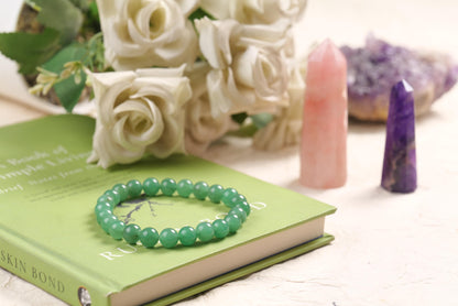 Green Aventurine Healing Bracelet for Prosperity and Luck