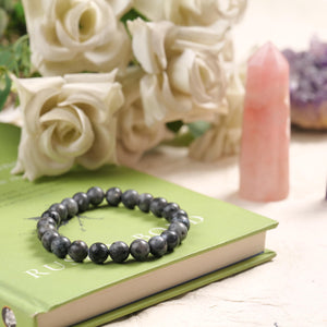 Labradorite Beaded Bracelet for Transformation, Strength, and Protection