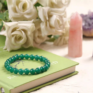 Green Aventurine Beaded Bracelet for Abundance, Luck, and Prosperity