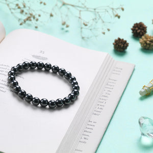 Sleek Hematite Stone Bracelet - Magnetic Healing Gemstone Bracelet for Men