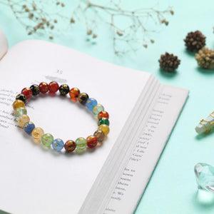 Multicolor Tibetan Buddhist Mantra Beads Bracelet