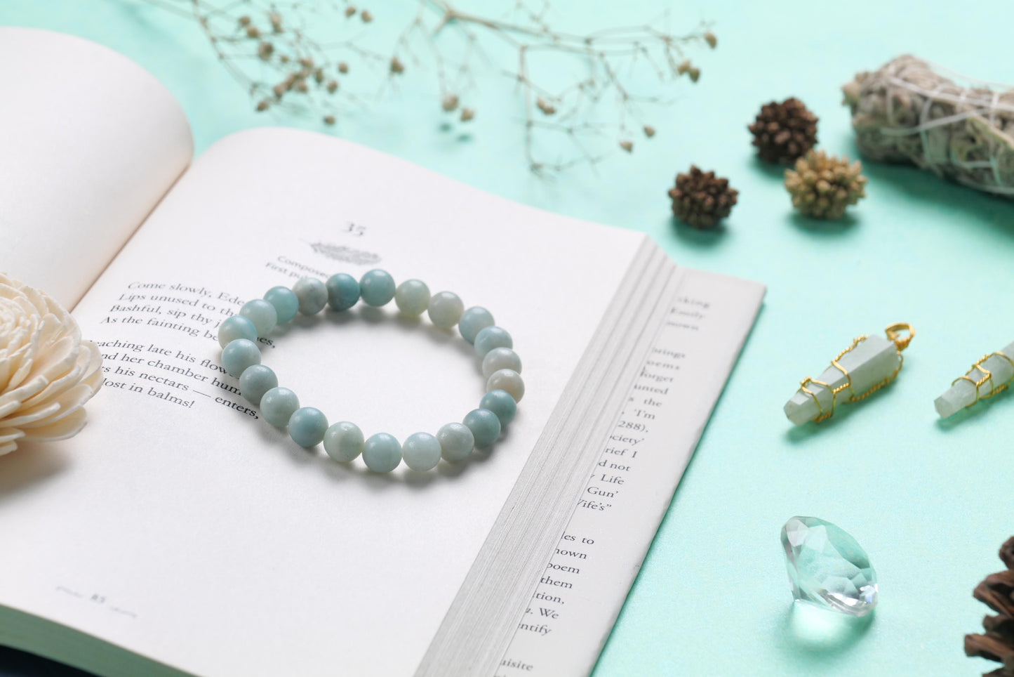 Amazonite Beaded Bracelet for Inner Peace and Balance