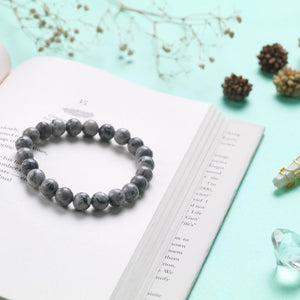 Natural Grey Jasper Stone Bracelet - Calming and Grounding