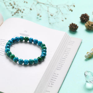 Turquoise and Green Beaded Bracelet