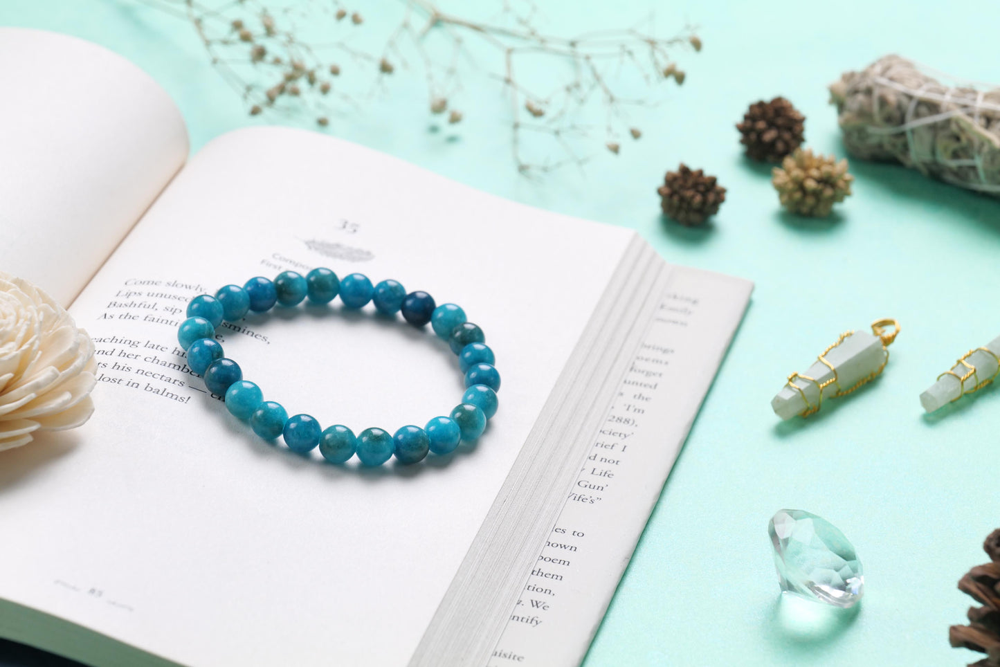 Amazonite Beaded Bracelet for Communication and Harmony