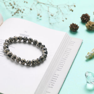 Dalmatian Jasper Bracelet for Balance and Protection