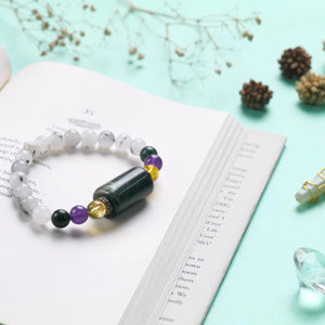 Black Rutile Gemstone Beaded Bracelet for Love, Healing, and Balance