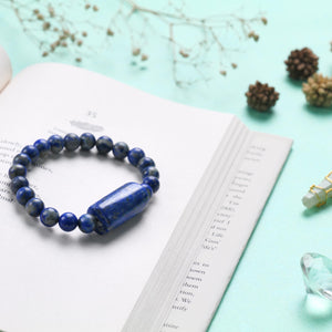 Lapis Lazuli Beaded Bracelet for Wisdom and Inner Truth