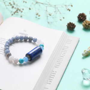 Lapis Lazuli Beaded Bracelet for Wisdom, Clarity, and Inner Peace