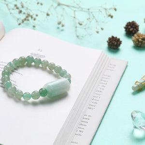 Green Aventurine Beaded Bracelet for Abundance, Luck, and Prosperity