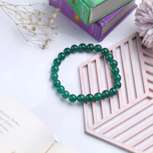 Green Aventurine Beaded Bracelet for Abundance, Luck, and Prosperity